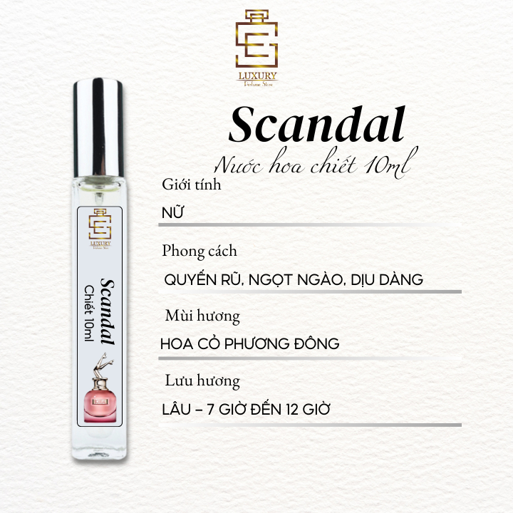 nước hoa chiết nữ Jean Paul Gaultier Scandal EDP 10ml nước hoa chính hãng Luxury, quyến rũ_ngọt ngào | BigBuy360 - bigbuy360.vn