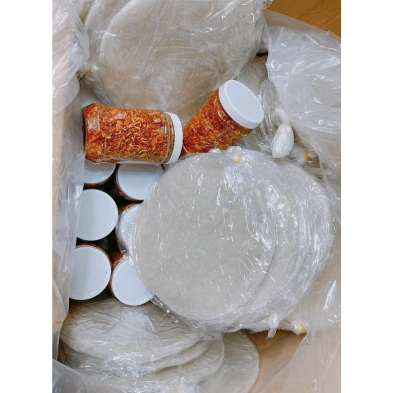 Hủ hành phi muối tép 200g ăn kèm Bánh tráng cuốn phơi sương - Bánh tráng Tây Ninh tận lò không trung gian 0978.878.533