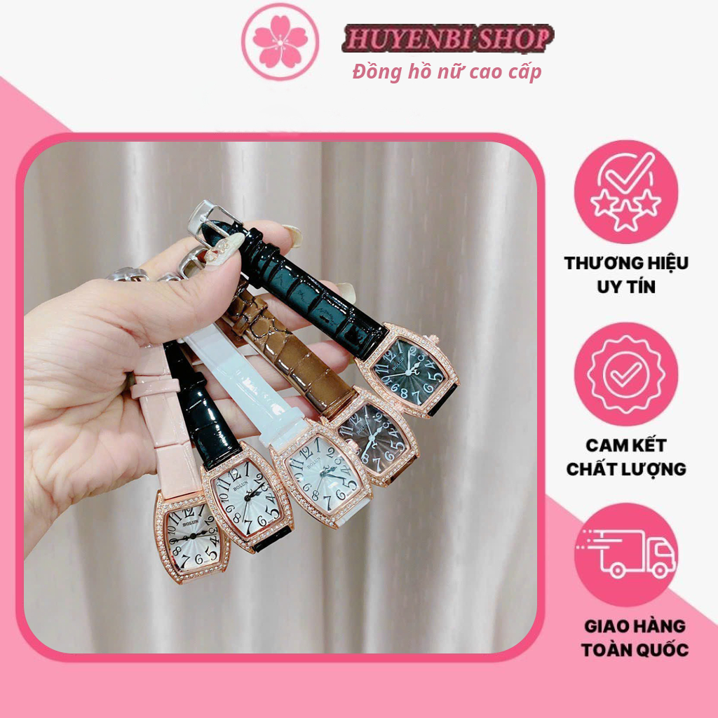 Đồng hồ nữ DH2 dây da bóng trẻ trung thời trang | BigBuy360 - bigbuy360.vn