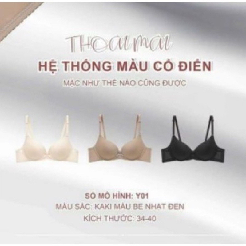 Áo lót copa mút mỏng có gọng thoáng khí Y01