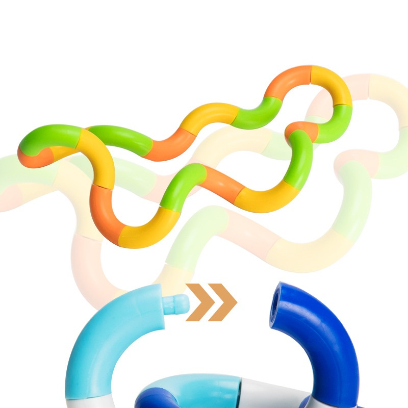 Dây nhựa ma thuật 18 đoạn biến hình cho bé thỏa sức sáng tạo, rèn luyện đôi tay khéo léo, kiên trì