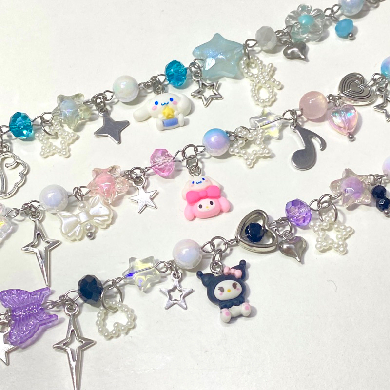 Vòng tay, nhẫn Sanrio nhận vật hoạt hình Kuromi, Cinna, Melody Phụ nữ