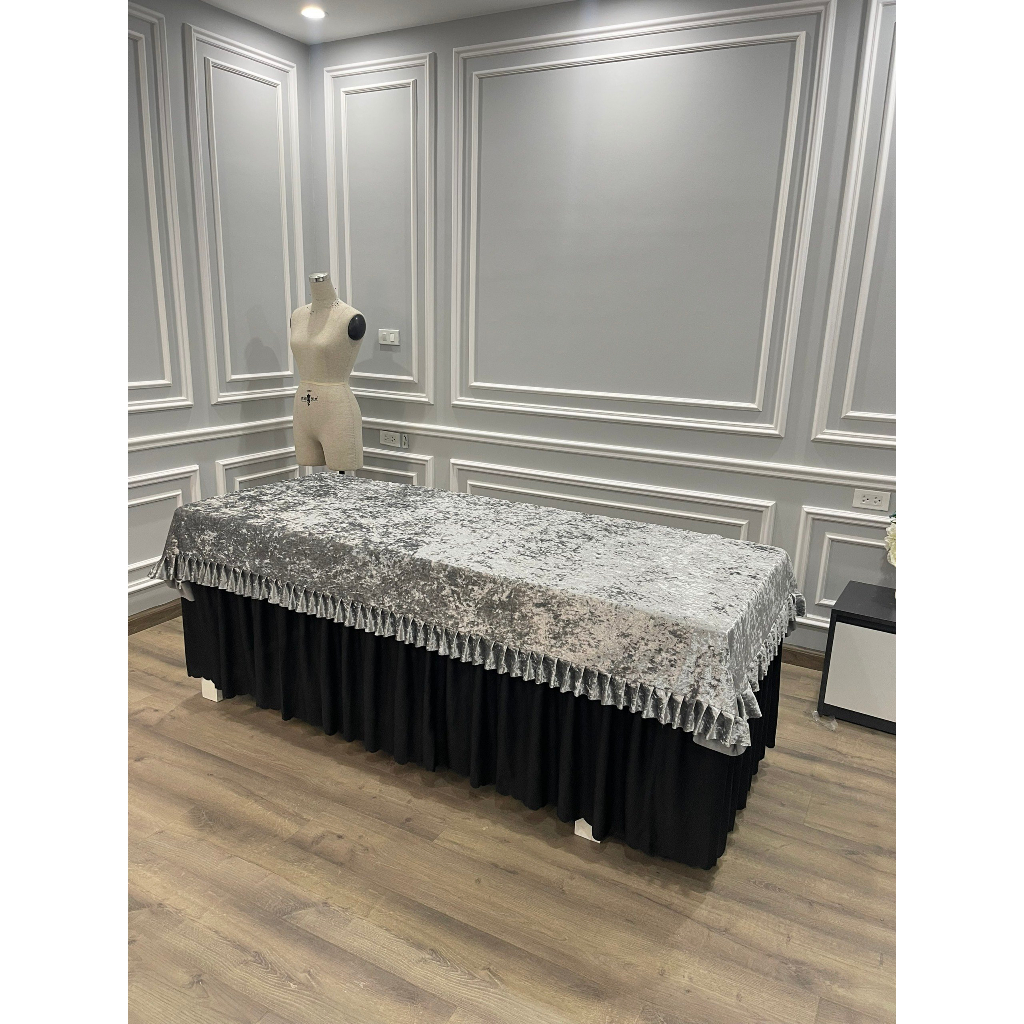 Tấm phủ nhung cao cấp cho spa, tấm phủ giường nối mi, phun xăm
