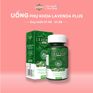 LAVENDA PLUS - Thực phẩm bảo vệ sức khỏe hỗ trợ điều hòa kinh nguyệt, cân bằng nội tiết tố, giảm huyết trắng, khí hư 50g