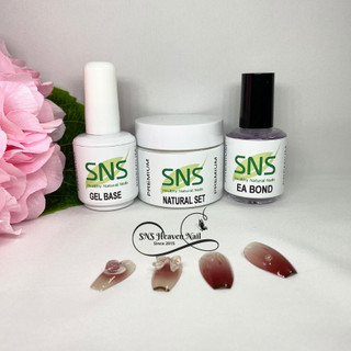 Bột đắp móng SNS combo 3 món - Base, Bond, Bột Clear