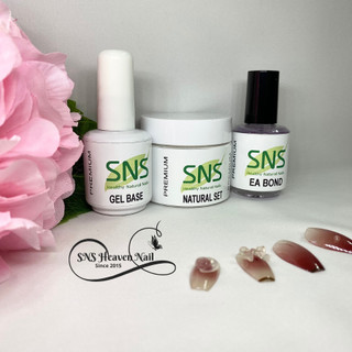 Bột đắp móng SNS combo 3 món - Base, Bond, Bột Clear