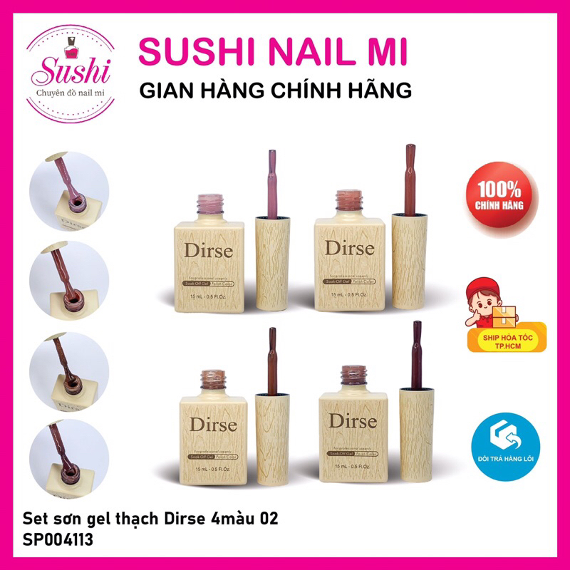 SET SƠN GEL THẠCH DIRSE 4 MÀU 02