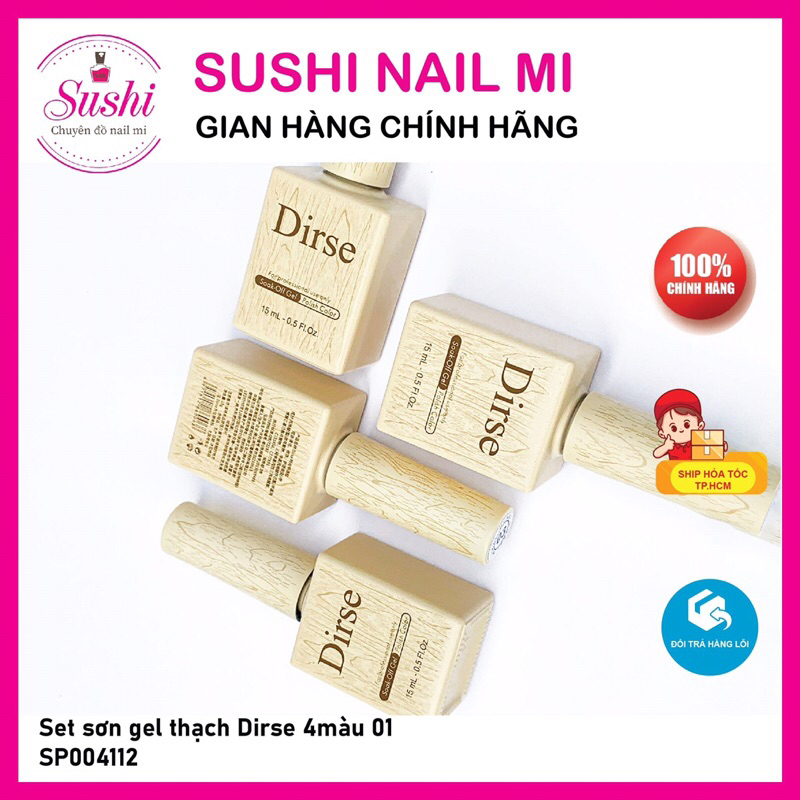 SET SƠN GEL THẠCH 4 MÀU 01