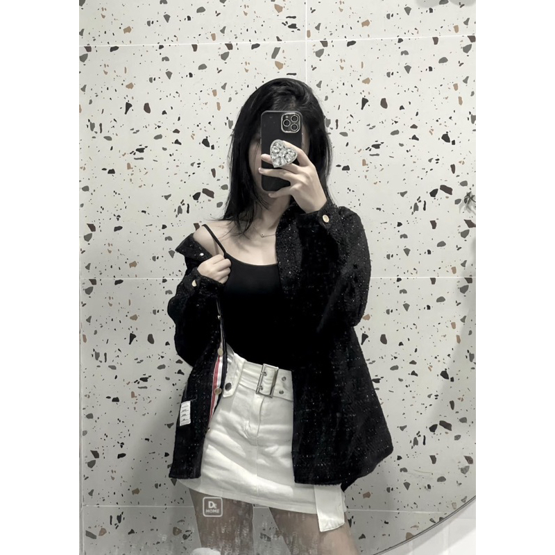 ÁO THOME DẠ KIM TUYẾN , ÁO CARDIGAN CHẤT ĐẸP DÀY DẶN