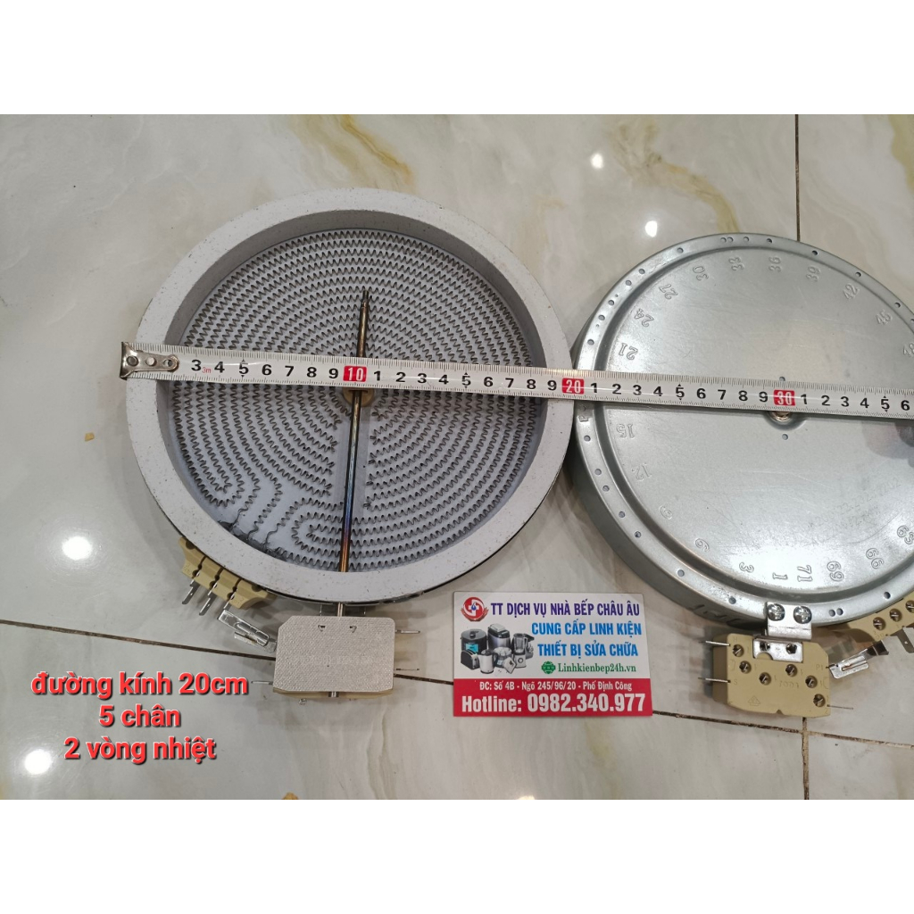 Mâm nhiệt bếp hồng ngoại 14cm, 16.5cm , 20cm , 23cm