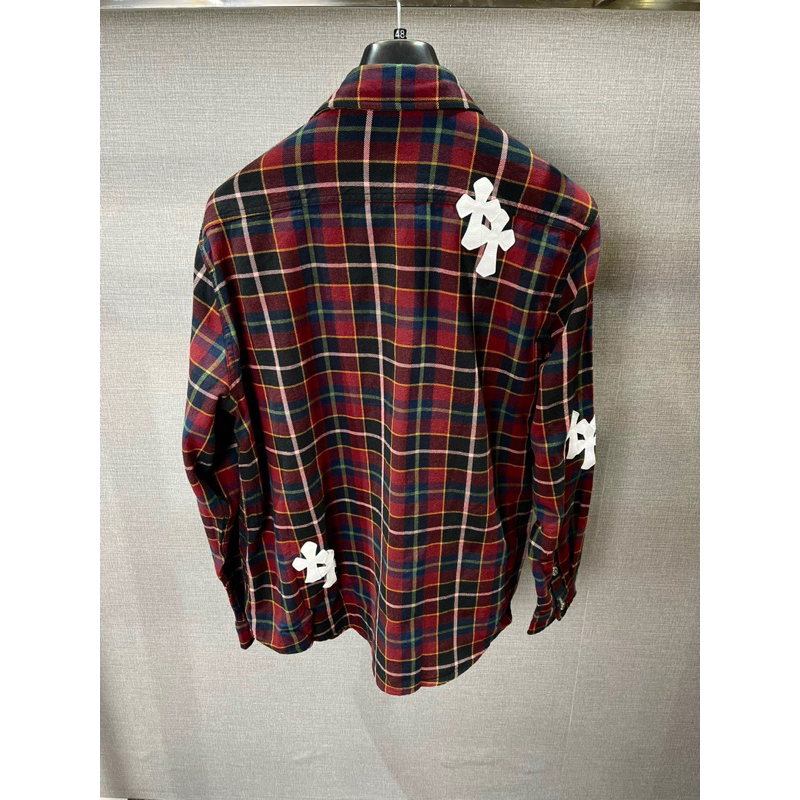 Áo sơ mi - Chrome Hearts - CH flanel kẻ caro newSS23