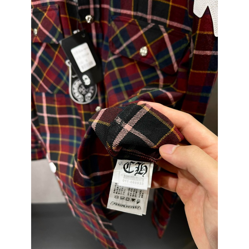 Áo sơ mi - Chrome Hearts - CH flanel kẻ caro newSS23