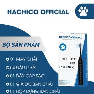 Bàn chải đánh răng điện tự động Sonic H9 pro Max kèm giá treo và  hộp đựng du lịch tiện dụng Hachico