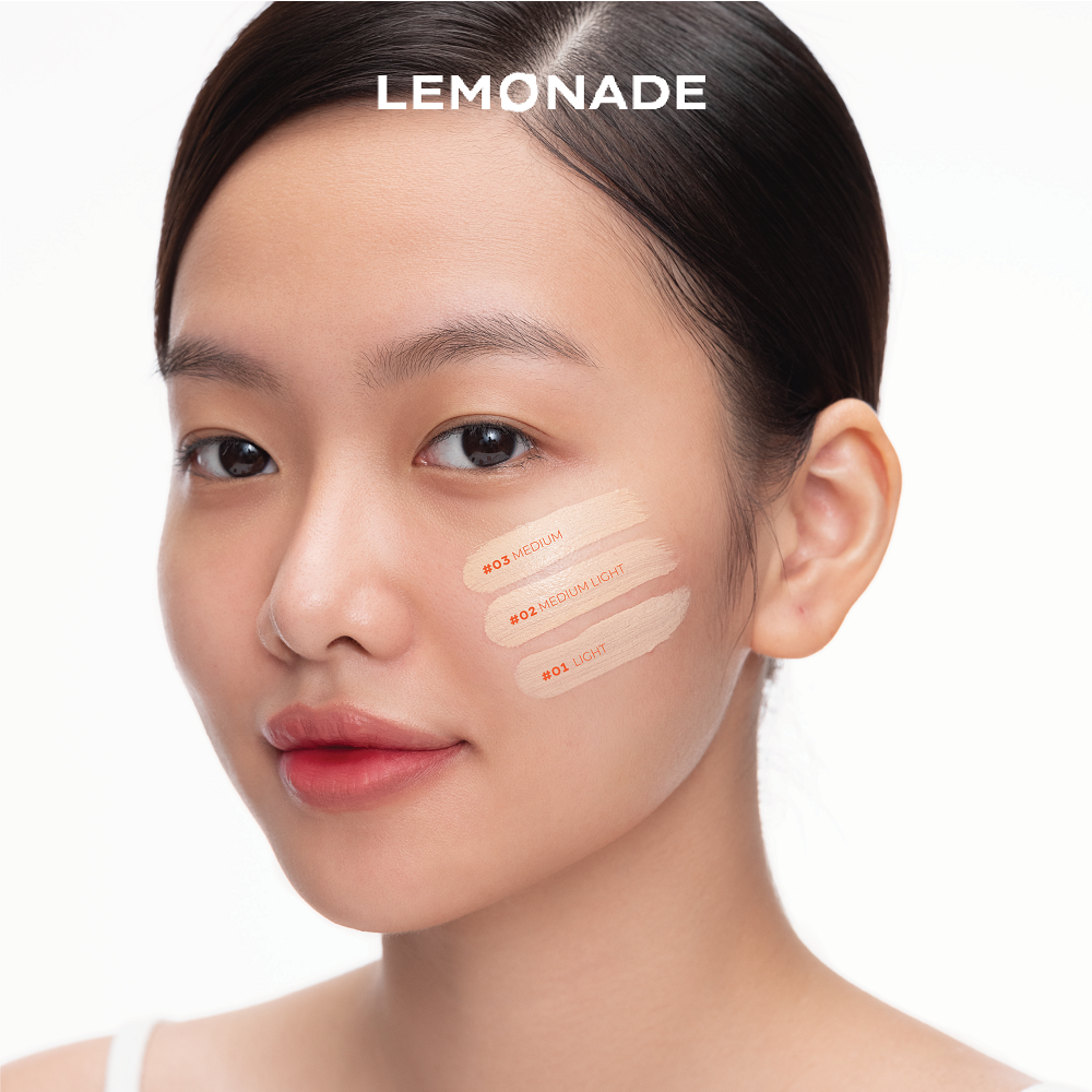 Combo 02 Phấn nước siêu kiềm dầu LEMONADE Supermatte Cushion 03MEDIUM 15g