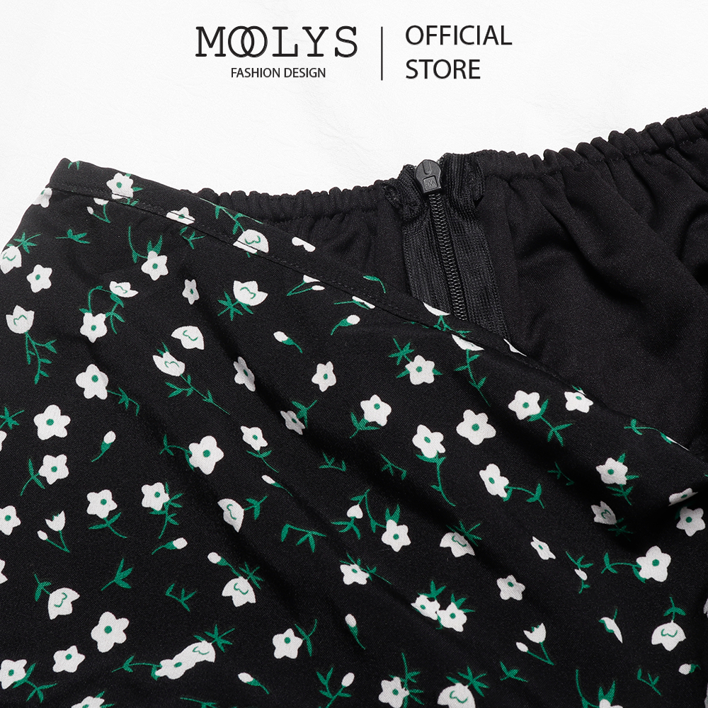 Chân váy hoa nhí dáng chữ A dễ thương MOOLYS MK001