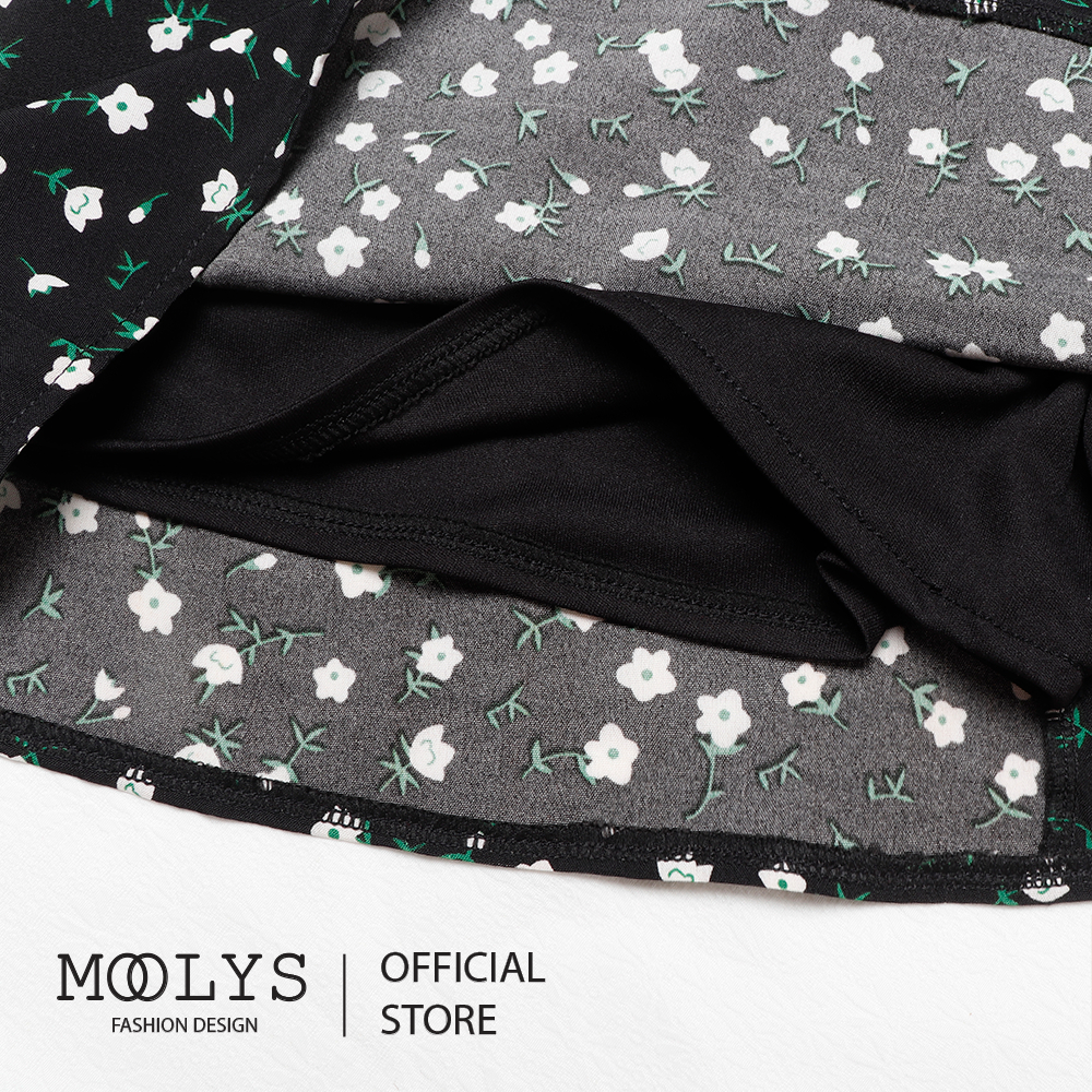 Chân váy hoa nhí dáng chữ A dễ thương MOOLYS MK001