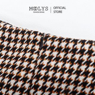 Chân váy chữ A dạ tweed MOOLYS basic MK002
