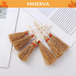 Chổi rơm mini, chổi phù thuỷ trang trí nhà búp bê, trang trí lễ hội, halloween