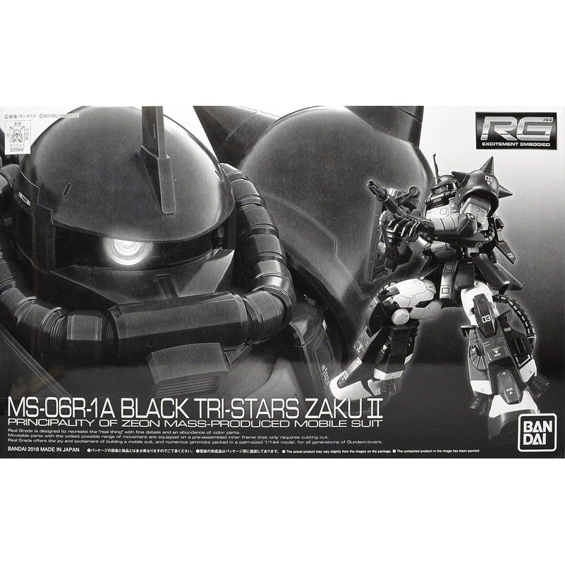 Mô Hình Gundam RG Black Tri-Stars Zaku II