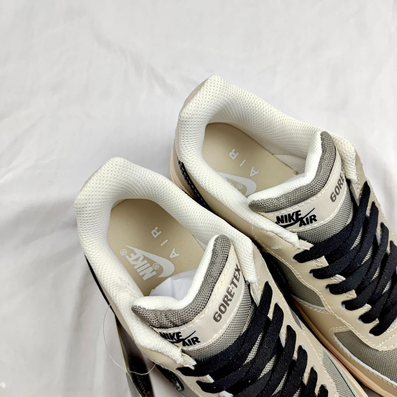Giày Air Foce1 Low Gore Tex Cream Brown Kem Nâu Fullbox Cao Cấp
