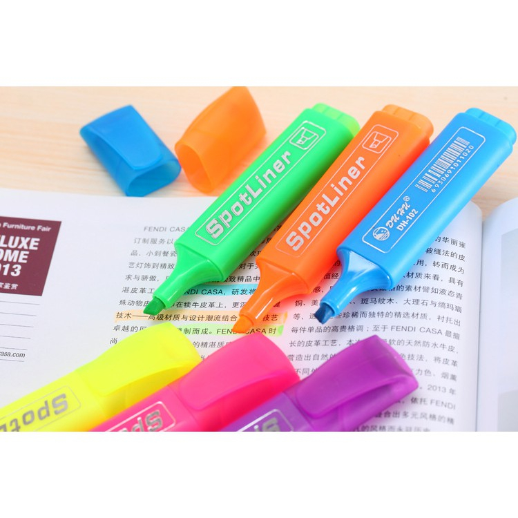 Bút Highlight đánh dấu spotliner nhiều màu _ Bút Highlight Mini Hình Viên Kẹo Dành Cho Học Sinh