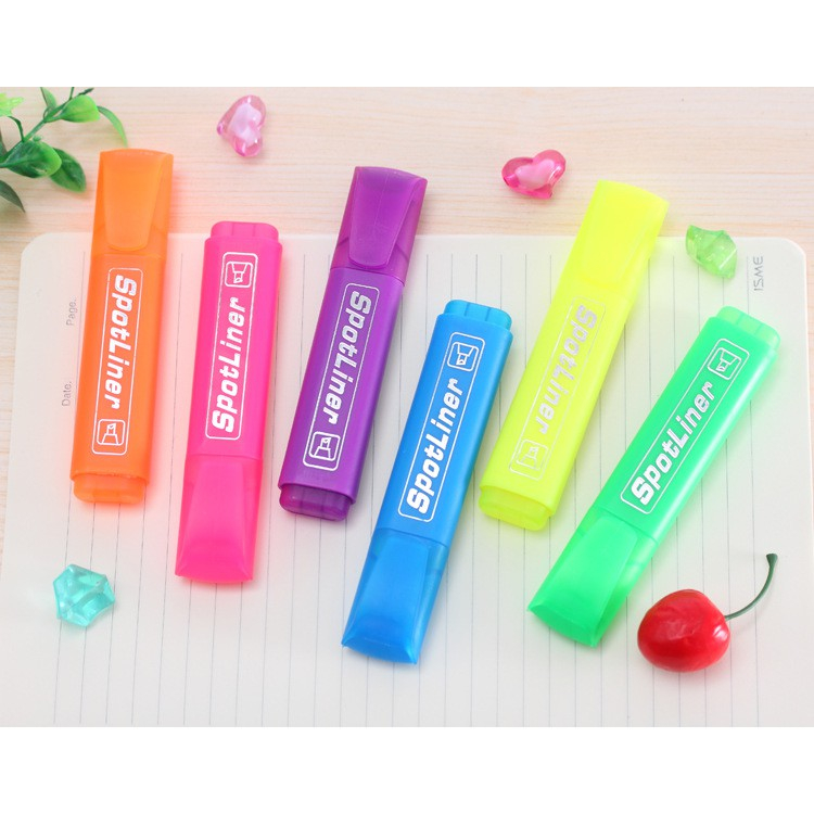 Bút Highlight đánh dấu spotliner nhiều màu _ Bút Highlight Mini Hình Viên Kẹo Dành Cho Học Sinh