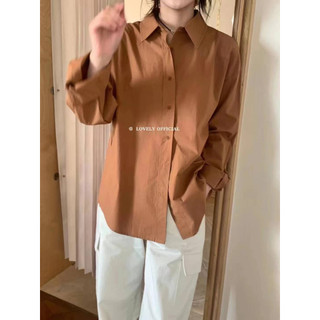 SM414-ÁO SƠ MI BASIC TRƠN DÁNG OVERSIZE 5 màu