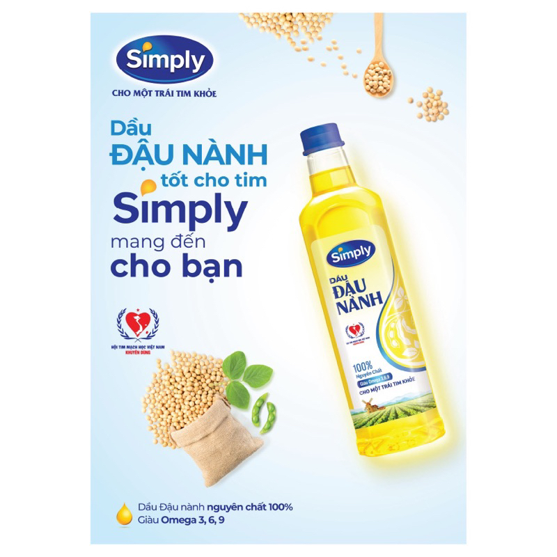 Dầu Đậu Nành Simply 1 Lít