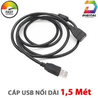 Cáp usb nối dài 1,5 mét xịn không nhiễu