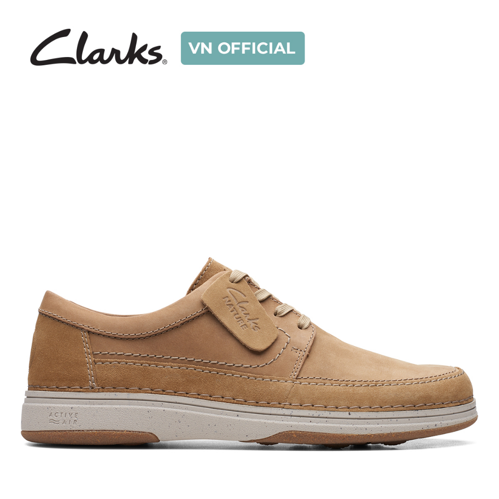 Giày Tây Da Nam Clarks Nature 5 Lo màu Dark Sand Combi