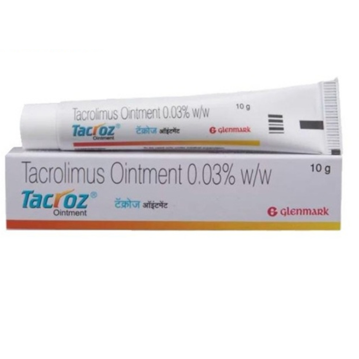 Kem thoa vùng xạm, trắng , bạch biến tacrolimus 0.03%