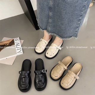 Tklihn dép sục ulzzang thanh lịch 2023 phong cách retro hàn quốc