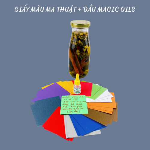 Giấy màu ma thuật   - thực hành Luật Hấp Dẫn