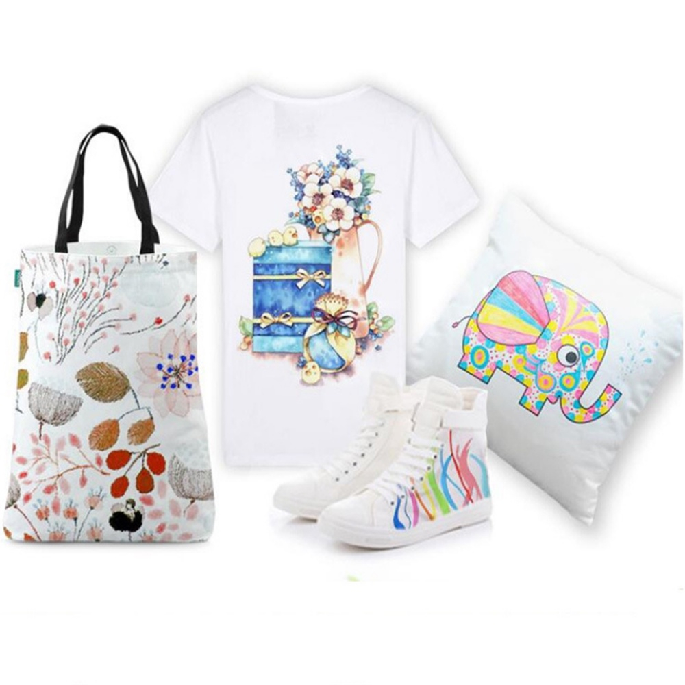 SET 8 bút lông nhiều màu viết vẽ nhuộm màu trang trí vải, áo thun, giày dép thủ công siêu bền màu