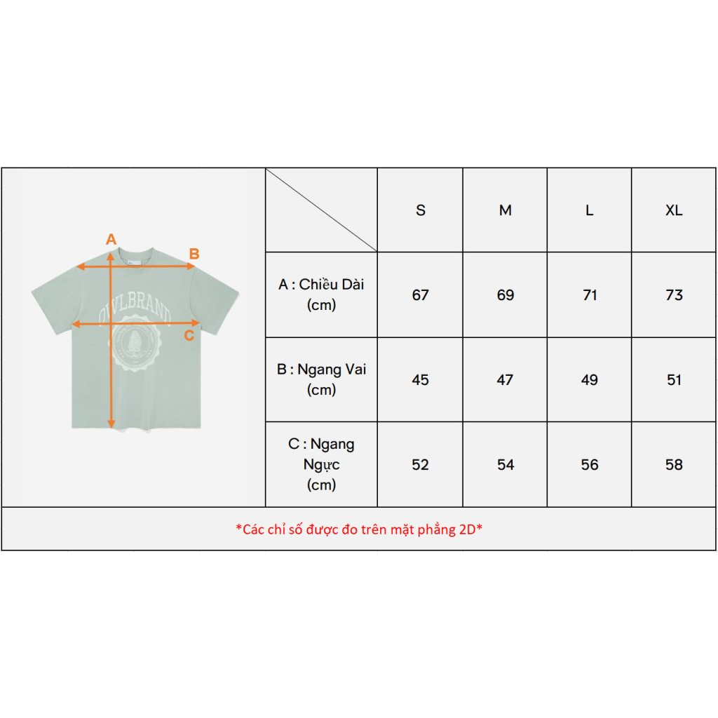 Áo thun in hình Owlbrand University/Tan