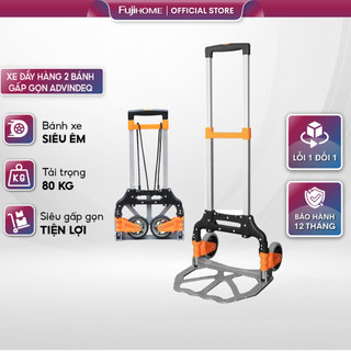  Xe kéo hàng 2 bánh rút gọn 80kg Advindeq nhập khẩu xe đẩy hàng mini xếp gọn chính hãng 
