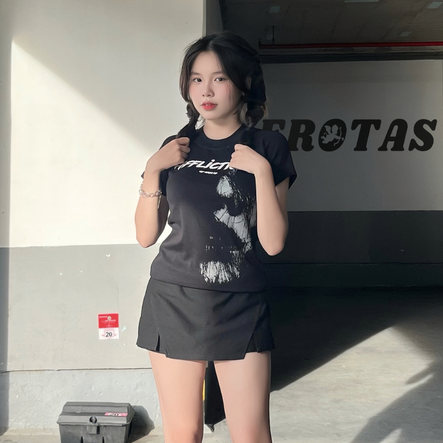ÁO THUN BABY TEE AFFLICTION ÔM DÁNG, BABY TEE BODY