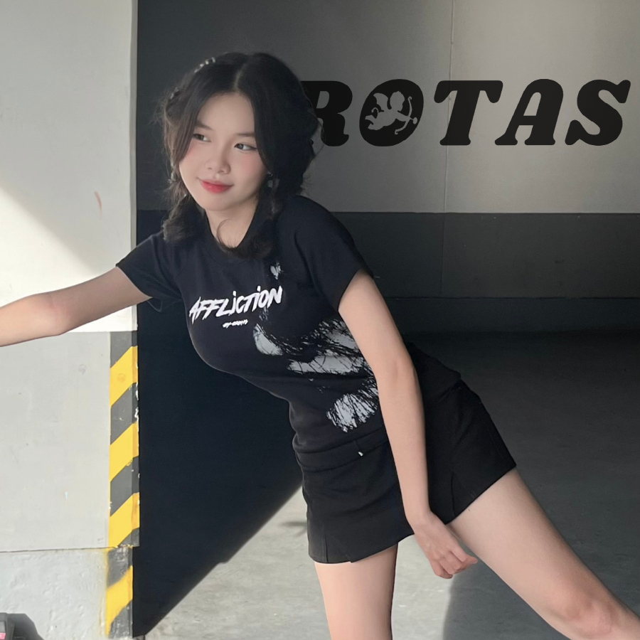 ÁO THUN BABY TEE AFFLICTION ÔM DÁNG, BABY TEE BODY