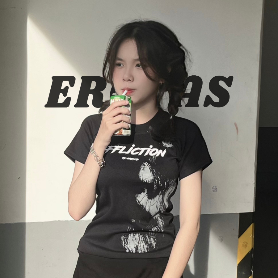 ÁO THUN BABY TEE AFFLICTION ÔM DÁNG, BABY TEE BODY
