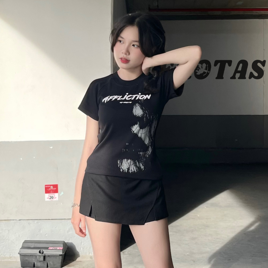 ÁO THUN BABY TEE AFFLICTION ÔM DÁNG, BABY TEE BODY