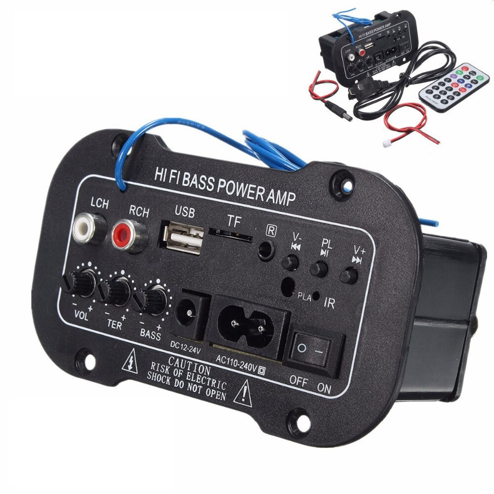 D5 Mạch loa Bluetooth điều khiển từ xa âm siêu trầm 12v, 220v, 30w