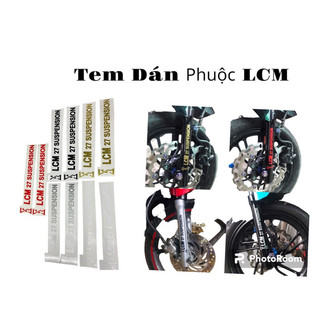 Lc 8 - cặp tem dán phuộc trước chữ lcm 27 suspension - sài gòn lc