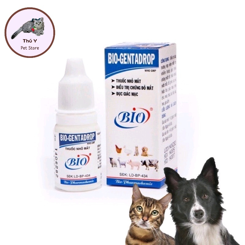 Bio Gentadrop nhỏ mắt cho chó mèo