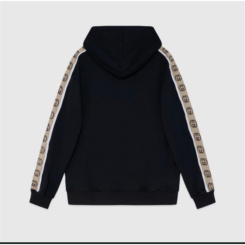 Áo Khoác Hoddie Gucci Chất Nỉ Ấm Dày Dặn-Áo Hoddie Gucci Viền Tay Thêu Form Dáng Unisex