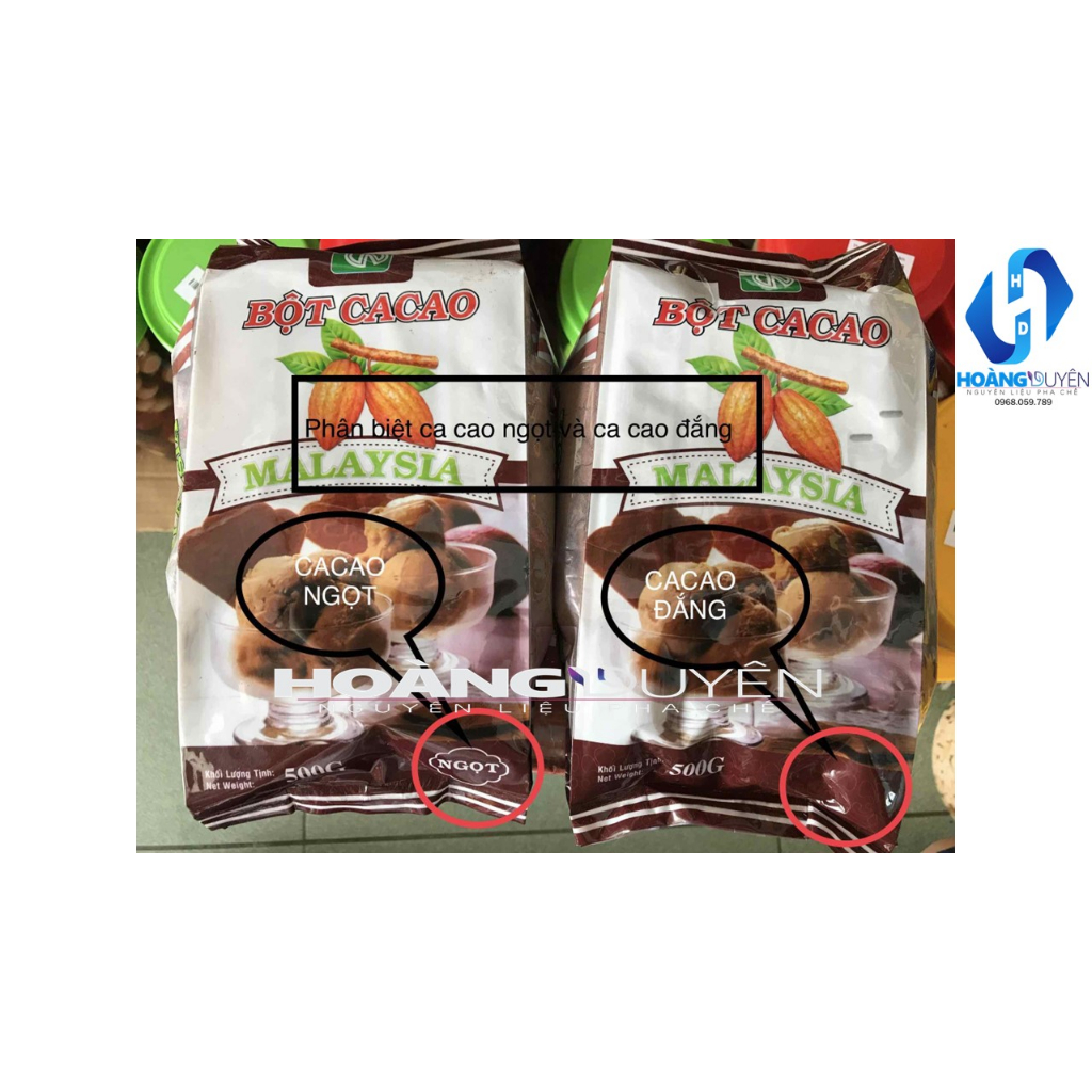 Bột Cacao Malaysia 500g