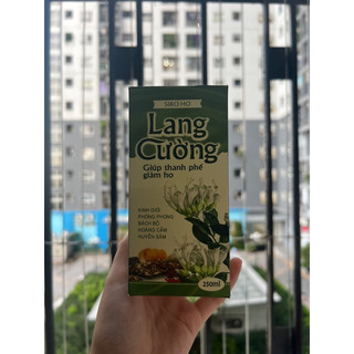 Siro ho thảo dược giúp hỗ trợ thanh phế 250ml THẦY THUỐC GIA ĐÌNH LANG CƯỜNG giảm ho đau họng