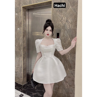 đầm xoè phối dây đá bigsize 55kg-90kg