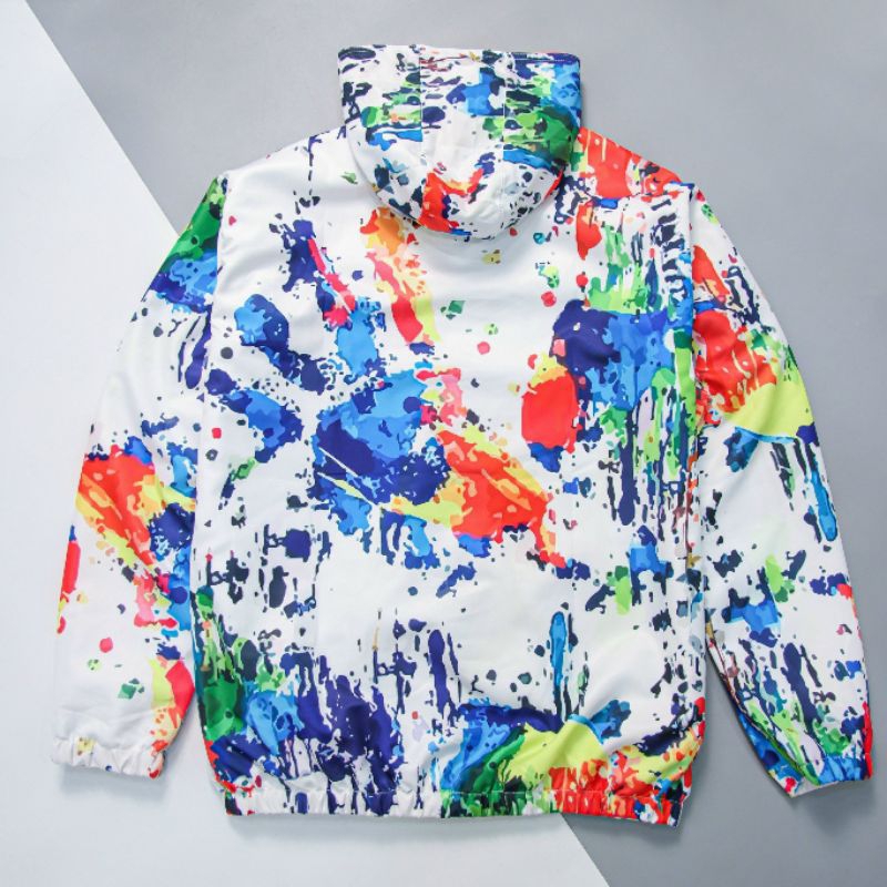 Áo khoác dù 2 lớp nam nữ cao cấp họa tiết trẻ trung phong cách BR2130