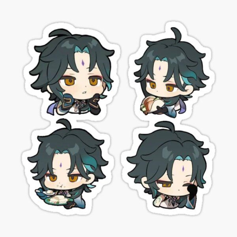 - Set 10/15 Sticker Xiao chống nước hinh dán chibi trang trí vali, điện thoại, laptop, mũ bảo hiểm..