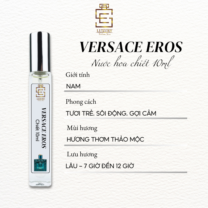 nước hoa chiết nam Versace Eros EDT mẫu thử 10ml, nước hoa chính hãng Luxury lưu hương lâu | BigBuy360 - bigbuy360.vn